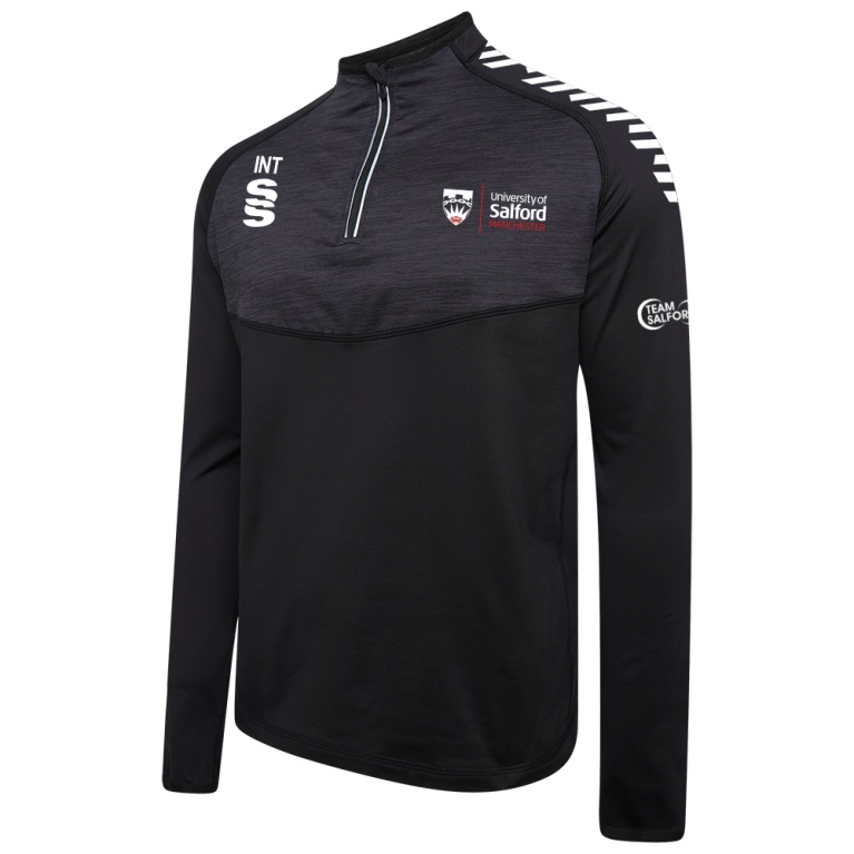 University of Salford - School of Health - 1/4 Zip Dual Performance Top - Unisex Fit