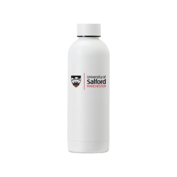 University of Salford - School of Health - Stainless Steel Bottle - 500ML - White